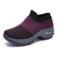Karen Breathable Slip On Knit Sneakers Shoes Claire & Clara Purple US 4.5 