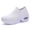 Karen Breathable Slip On Knit Sneakers Shoes Claire & Clara White US 4.5 