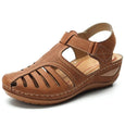 Kim Soft PU Leather Anti-Slip Sandals Shoes Claire & Clara Brown 5 