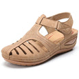 Kim Soft PU Leather Anti-Slip Sandals Shoes Claire & Clara Khaki 5 