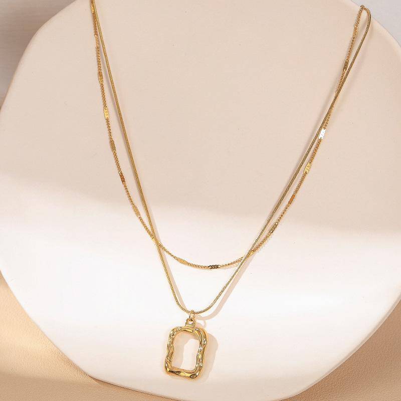 Kylie Layered Choker Necklace Necklace > layered necklace > gold layered necklace > gold necklace > silver necklace > gold chain > gold pendant > silver pendant > gold pendant necklace > choker necklace > choker > gold choker necklace > silver choker necklace > chokers for women Claire & Clara Gold 