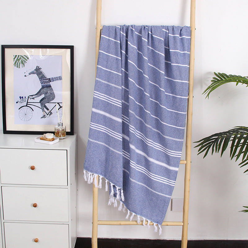 Layers Turkish Sand Free Beach Towel Claire & Clara Blue Thin 
