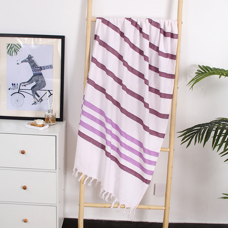 Layers Turkish Sand Free Beach Towel Claire & Clara Purple Thin 