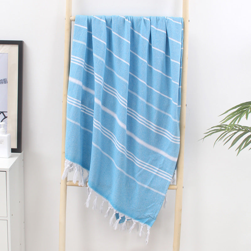 Layers Turkish Sand Free Beach Towel Claire & Clara Sky Blue Thin 