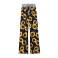 Leopard & Plaid Casual Stretch Wide Leg Pants Bottoms Claire & Clara Sunflower US 2 