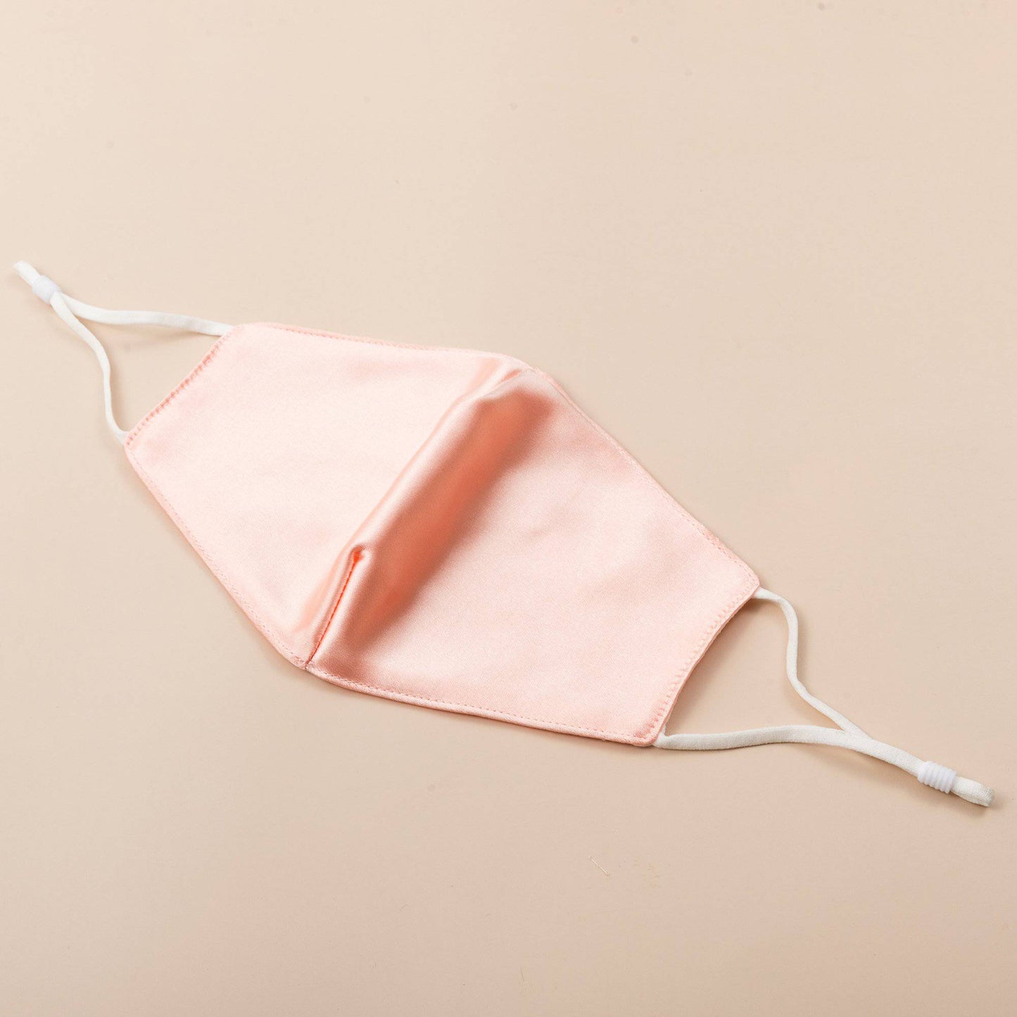 Lily Satin Face Mask Face Covering > facemask > satin facemask > washable facemask > cloth facemask > facemask with filter pocket > bridal facemask > facemask for wedding Claire & Clara Without Filter Pocket Pink 