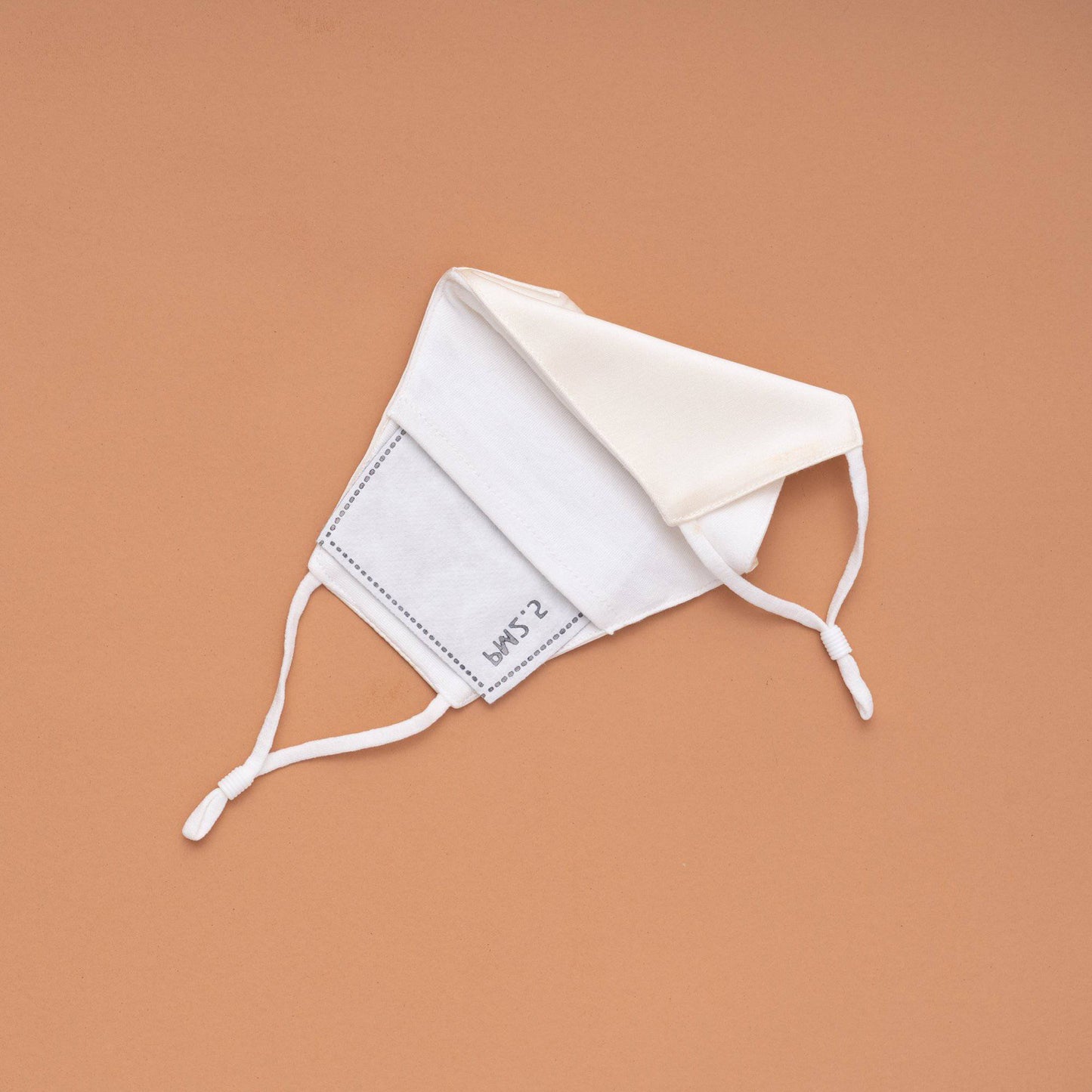 Lily Satin Face Mask Face Covering > facemask > satin facemask > washable facemask > cloth facemask > facemask with filter pocket > bridal facemask > facemask for wedding Claire & Clara With Filter Pocket Ivory 