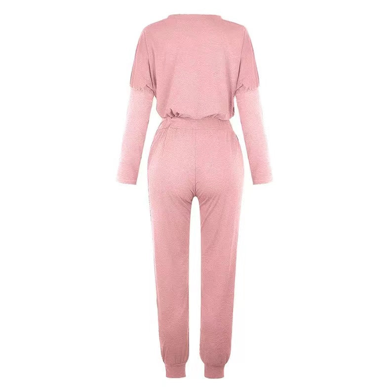 Linda Solid Color Casual Sport Set Set Claire & Clara 