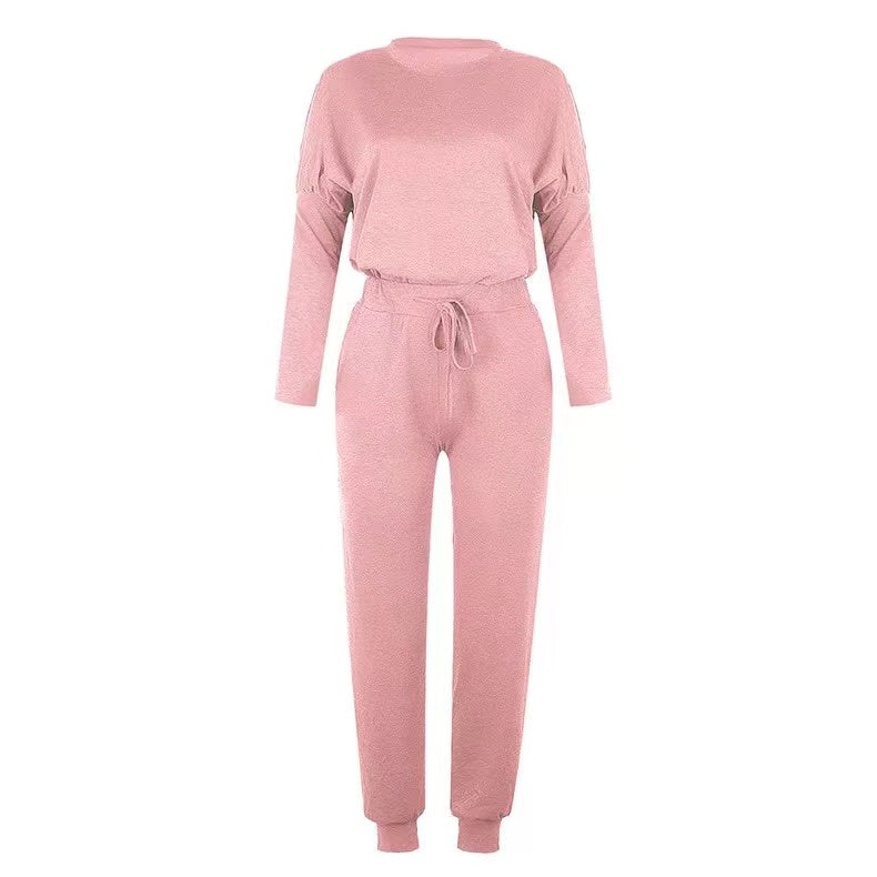 Linda Solid Color Casual Sport Set Set Claire & Clara 