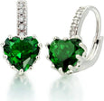 Love Heart Diamond Earrings Earrings Claire & Clara 