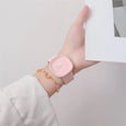 Macaron Cream Casual Watch Watches Claire & Clara Square Pink 