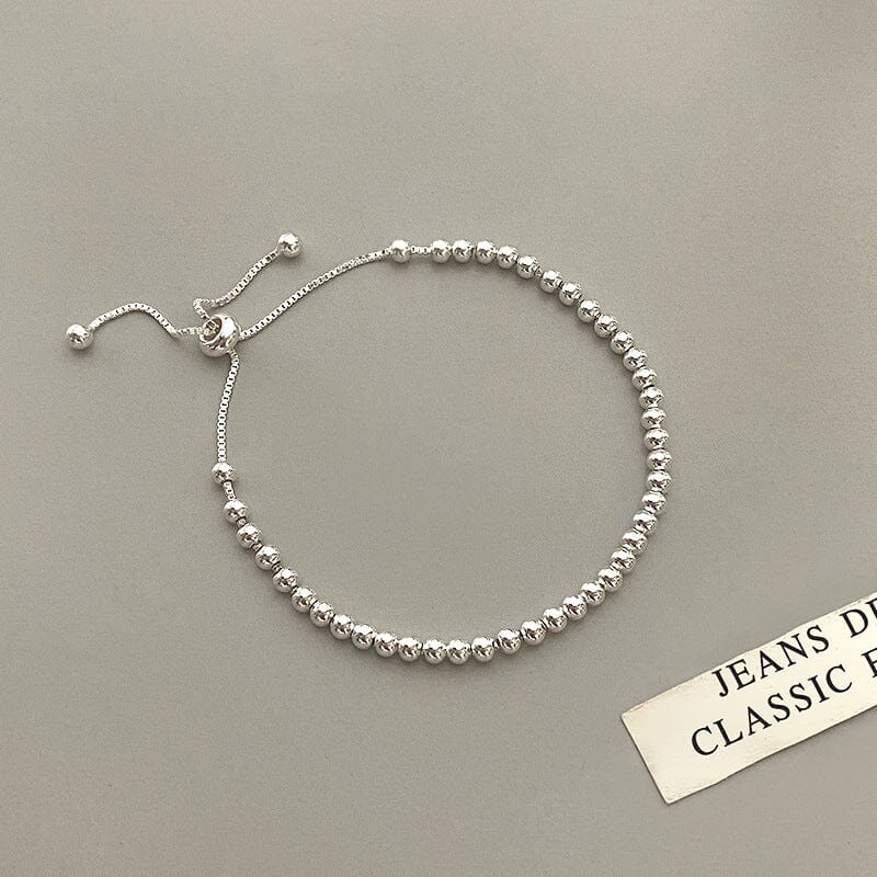 Mini Bead Silver Bracelet Bracelet Claire & Clara Silver 