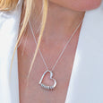 MOM IS MY MVP Customized Heart-shaped Necklace Claire & Clara 