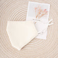 Mono Cotton Cloth Face Mask Face Covering Claire & Clara Ivory 