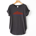 Mountain Mama Vintage Side Seam T-shirt Top Claire & Clara Dark grey S 