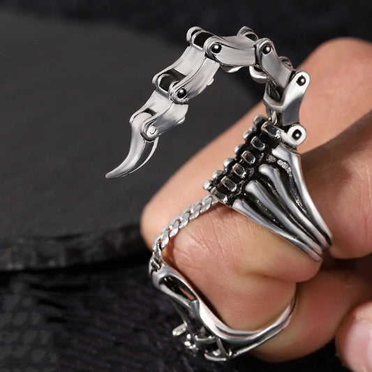 Movable Scorpion Tail Rings Rings Claire & Clara 