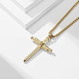 Nail Cross Stainless Steel Necklace Necklace Claire & Clara 