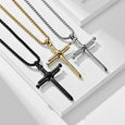 Nail Cross Stainless Steel Necklace Necklace Claire & Clara 