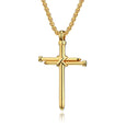 Nail Cross Stainless Steel Necklace Necklace Claire & Clara Gold 