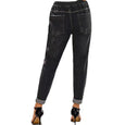 Nancy Ripped Casual Vintage Lace Up Denim Pants Bottoms Claire & Clara 