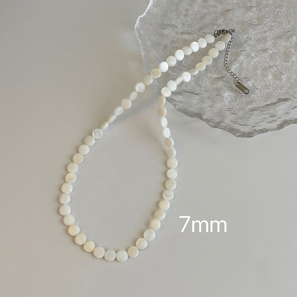Natural Shell Clavicle Necklace Necklace Claire & Clara 7mm 