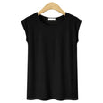 Nikki Basic Sleeveless Tee Top Claire & Clara Black S 