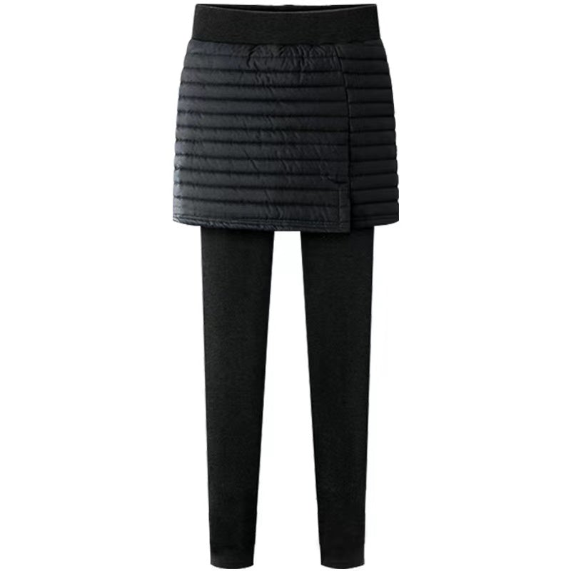 Sofibella Women's Warmer Skirt Legging - Black