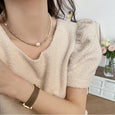 Pearl Natural Stone Vintage Necklace Necklace Claire & Clara 