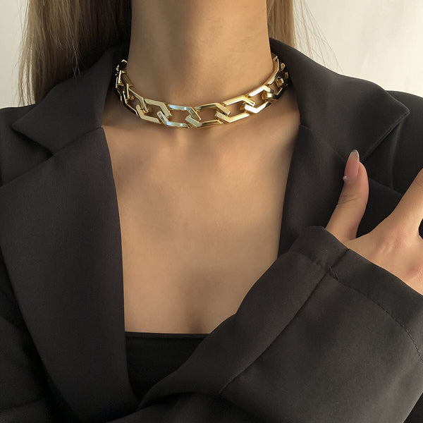 Punk Chunky Chain Choker Necklace Necklace Claire & Clara 