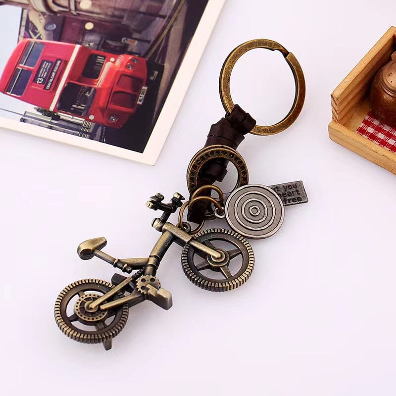 Punk Vintage Alloy Leather Keychain Apparel & Accessories Claire & Clara 