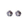 Purple Camellia Pearl Earrings Earrings Claire & Clara 