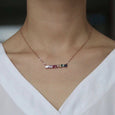 Rainbow Necklace Necklace > zirconias > cubic zirconia > cubic zirconia necklace > gold necklace > rainbow necklace Claire & Clara 