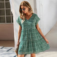 Reese Floral A-line Chiffon Casual Dress Dresses Claire & Clara Green S 
