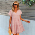 Reese Floral A-line Chiffon Casual Dress Dresses Claire & Clara Pink S 