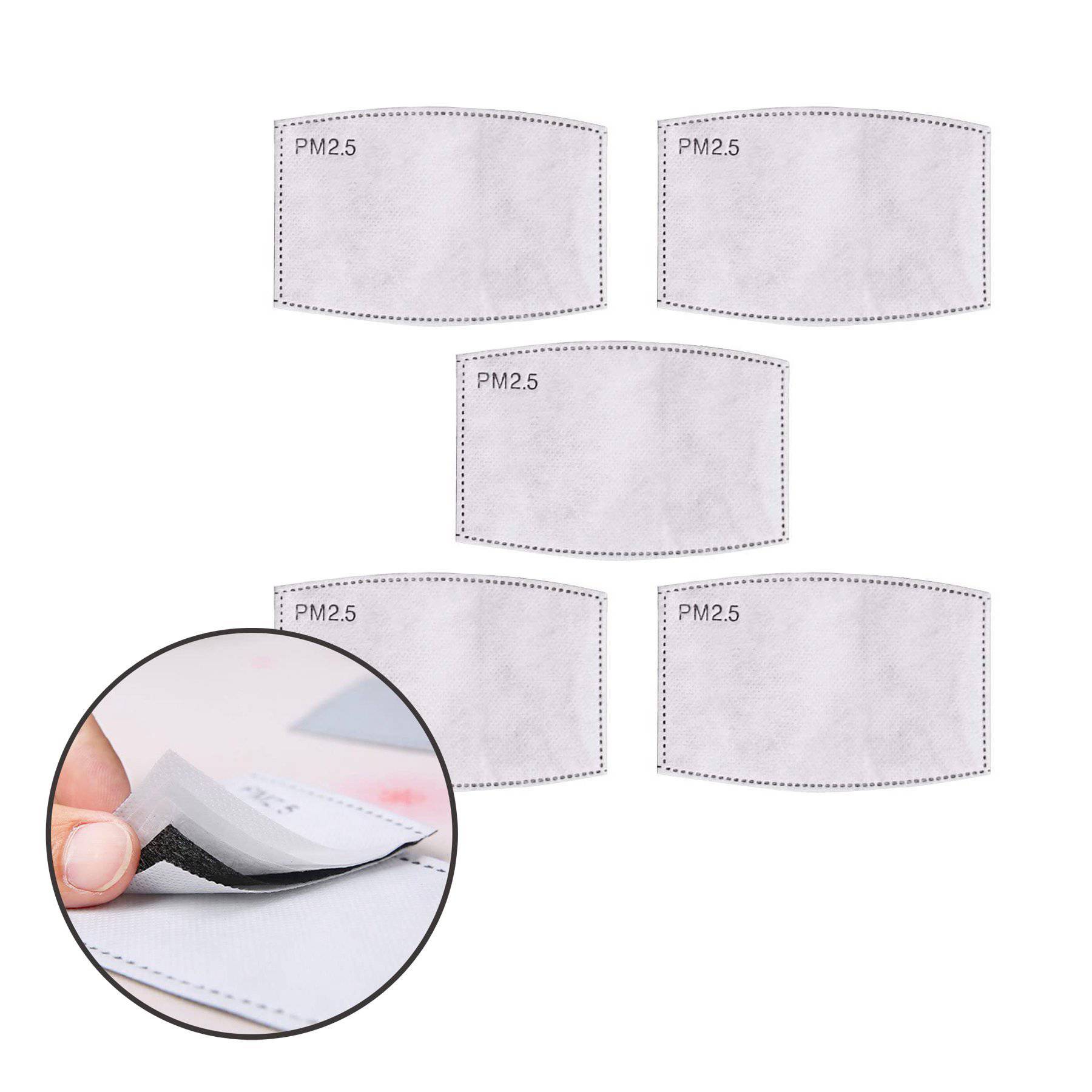 Replacement PM 2.5 Filter Pack [Set of 5] Face Covering > Facemask Filter Claire & Clara 