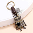 Retro Alloy Robot Leather Keychain Apparel & Accessories Claire & Clara Style 2 