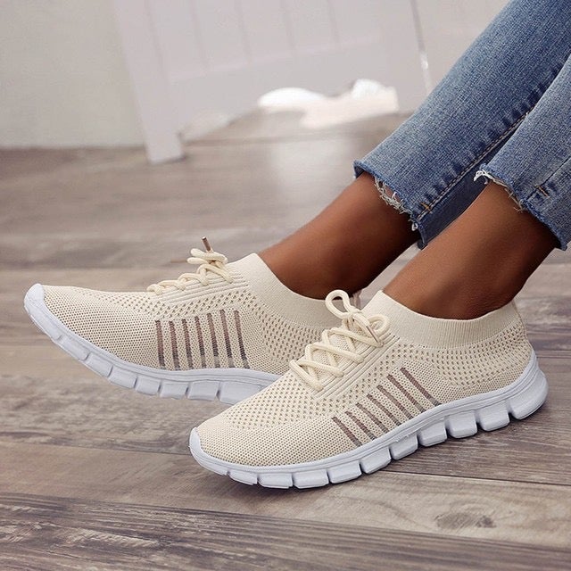Ruby Casual Breathable Flying Weaving Running Sneaker Shoes Claire & Clara 