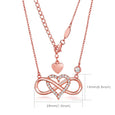 S925 Sterling Silver Infinity Love Necklace Necklaces Claire & Clara 