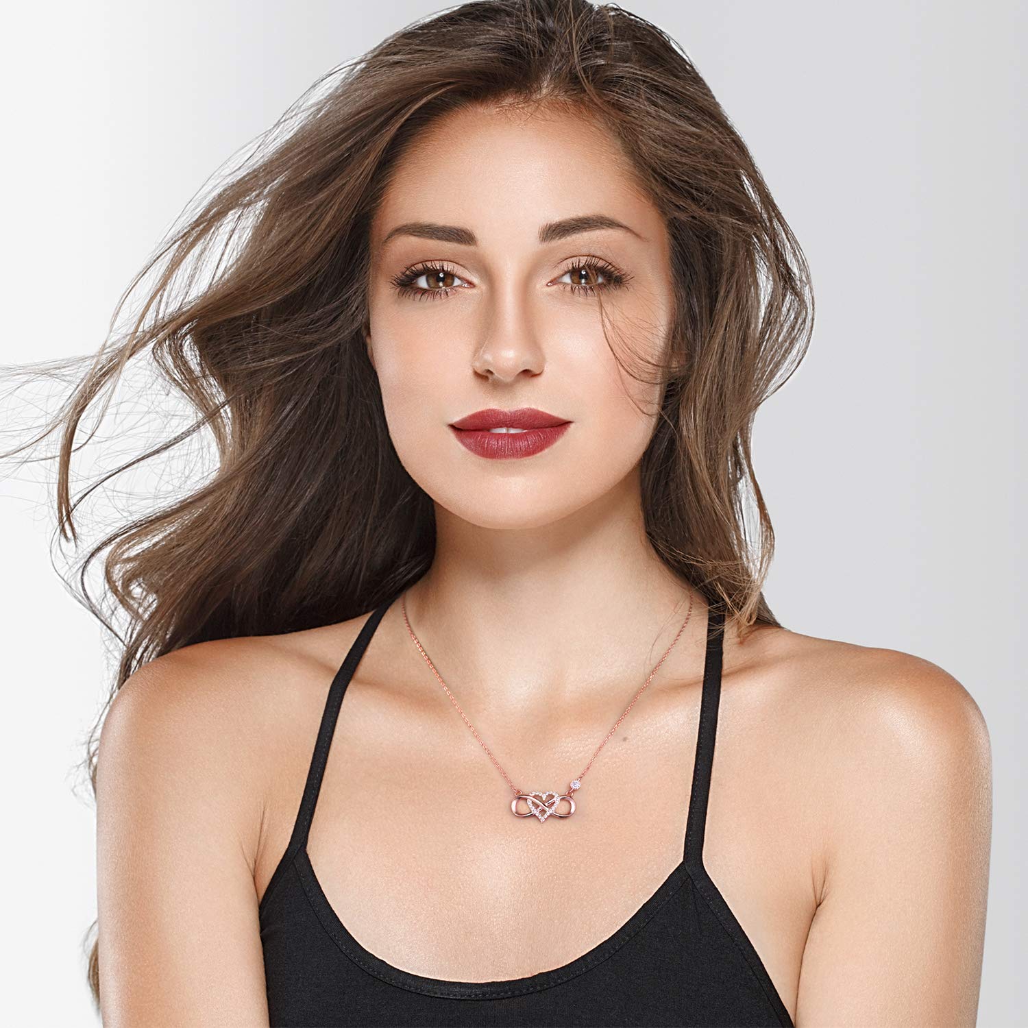 S925 Sterling Silver Infinity Love Necklace Necklaces Claire & Clara 