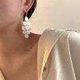 Shell Teardrop Tassel Earrings Earrings Claire & Clara 