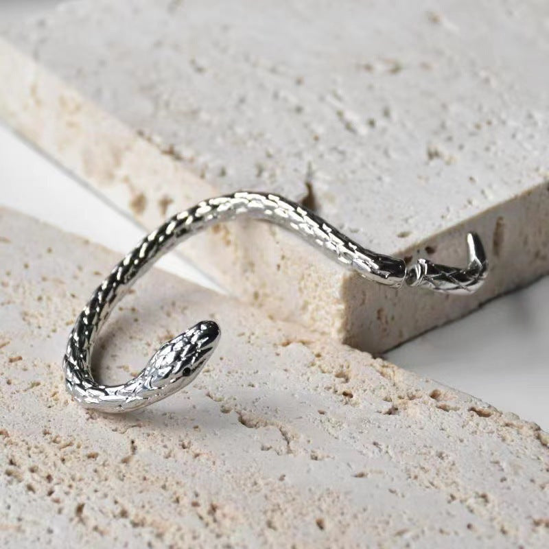 Silver Snake Clip Earring Claire & Clara 