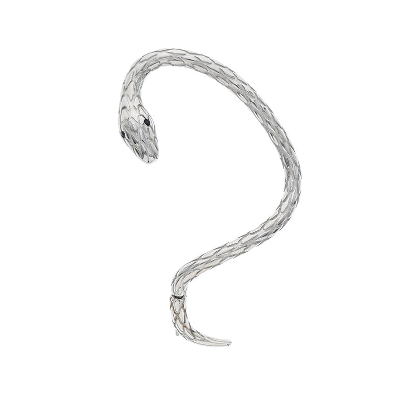 Silver Snake Clip Earring Claire & Clara 