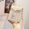 Socket Single Shoulder Crossbody Bag Handbags Claire & Clara White 