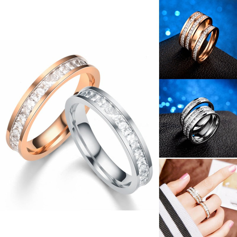 Sparkling Zirconia Eternity Ring Claire & Clara 