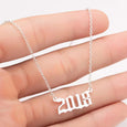Special Year Stainless Steel Necklace Necklace Claire & Clara 