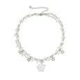Star Irregular Stone Bead Necklace Necklace Claire & Clara Clear 
