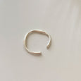 Sterling Silver Basic Möbius Square Adjustable Ring Rings Claire & Clara 