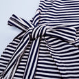 Striped Sleeveless Tie Waist Casual Dress Dresses Claire & Clara 