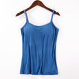 Tank With Built-In Bra New Arrival Lingerie Claire & Clara Blue S 