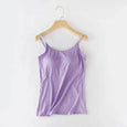 Tank With Built-In Bra New Arrival Lingerie Claire & Clara Purple S 